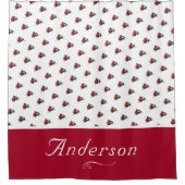 Ladybug Pattern Personalisiert Duschvorhang (Vorderseite)