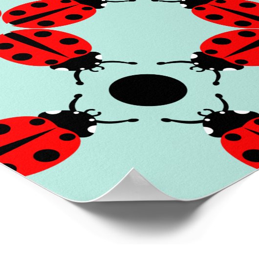 Ladybug Pattern Poster (Ecke)