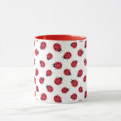 Ladybug Pattern Print Coffee Tasse (Zentrum)