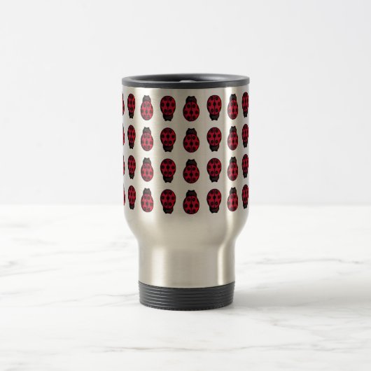 Ladybug Pattern Reisebecher (Mittel)