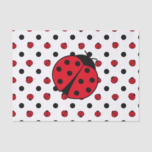 Ladybug Pattern Seidenpapier (Vorderseite)