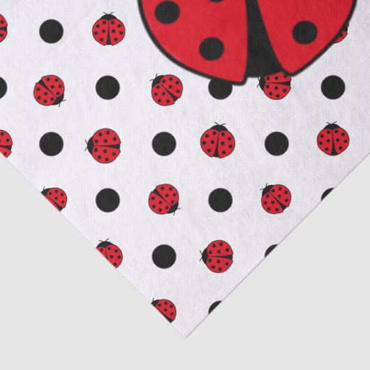 Ladybug Pattern Seidenpapier (Ausschnitt)