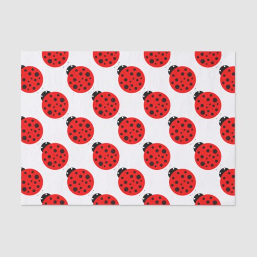 Ladybug Pattern Seidenpapier (Vorderseite)
