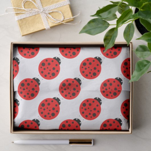 Ladybug Pattern Seidenpapier (Geschenk)