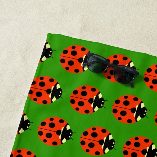 Ladybug Pattern Strandtuch (Beispiel)