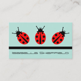 Ladybug Pattern Visitenkarte