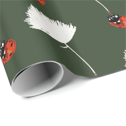 Ladybug Pflanze Fly Geschenkpapier (Rolleneckpunkt)