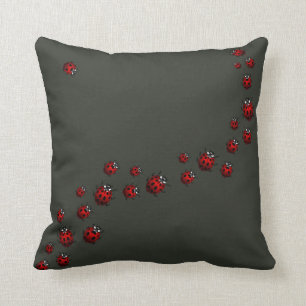 Ladybug Pillows Ladybird Art Pillows Ladybug Dekor Kissen