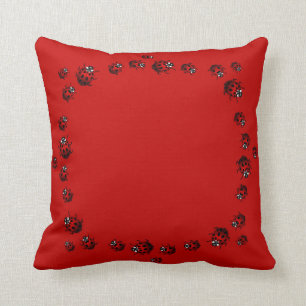 Ladybug Pillows Ladybird Art Pillows Ladybug Dekor Kissen