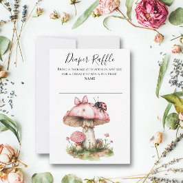 Ladybug Pink Babydusche Windelwanne Einladung