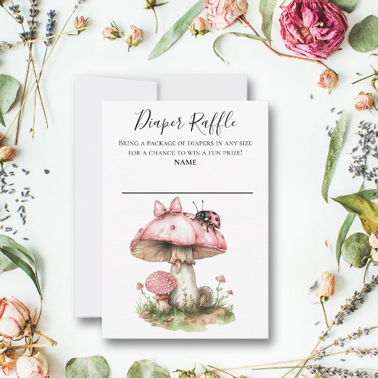 Ladybug Pink Babydusche Windelwanne Einladung