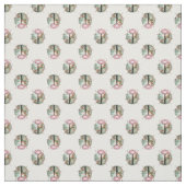 Ladybug Pink Green Country Chic Blumenmuster Stoff (Muster)