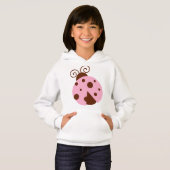 Ladybug, Pink Ladybug, Niedliche Ladybug, Ladybird Hoodie (Vorne ganz)