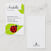 Ladybug Play Date Cards Telefonnummerkarte (Vorne/Hinten)