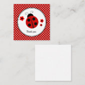 Ladybug Polka Dot Dankeschön Karte (Vorne/Hinten)