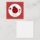 Ladybug Polka Dot Dankeschön Karte (Vorne/Hinten)