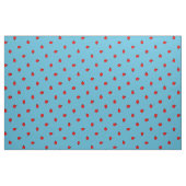Ladybug Polka Dot Pattern auf blau Stoff (Fat Quarter (45,7 x 55,9 cm))