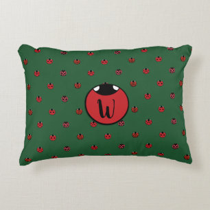 Ladybug Polka Dots Accent Pillow Dekokissen