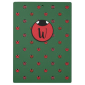Ladybug Polka Dots Clipboard Klemmbrett (Rückseite)