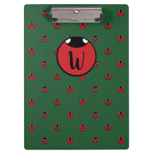 Ladybug Polka Dots Clipboard Klemmbrett