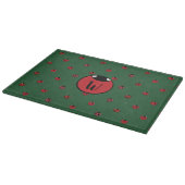 Ladybug Polka Dots Glass Cutting Board Schneidebrett (Ecke)
