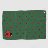 Ladybug Polka Dots Golfhandtuch (Horizontal)