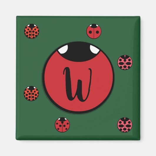 Ladybug Polka Dots Magnet (Vorne)