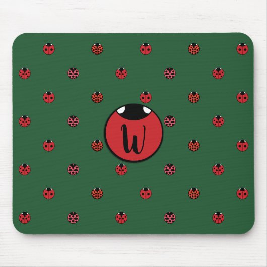 Ladybug Polka Dots Mouse Pad Mousepad (Vorne)