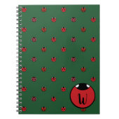 Ladybug Polka Dots Notebook Notizblock (Vorderseite)