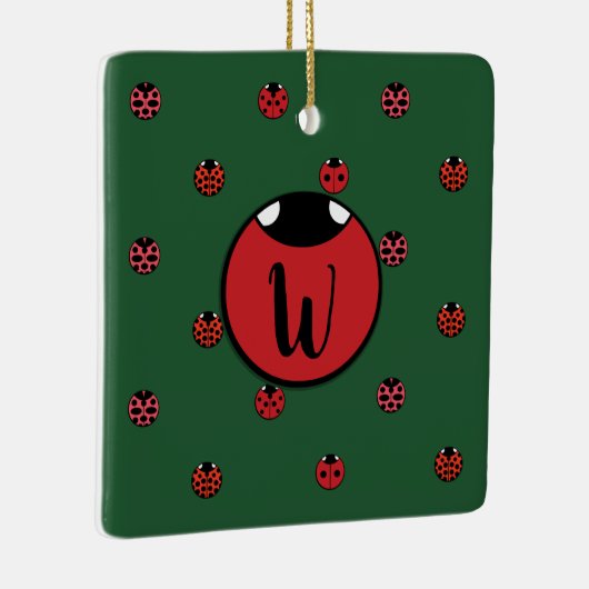 Ladybug Polka Dots Ornament (Rechts)