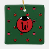 Ladybug Polka Dots Ornament (Vorderseite)