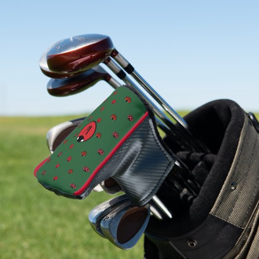 Ladybug Polka Dots Putter Cover Golf Headcover (In Situ)