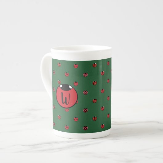 Ladybug Polka Dots Spezielle Tasse (Vorderseite Links)