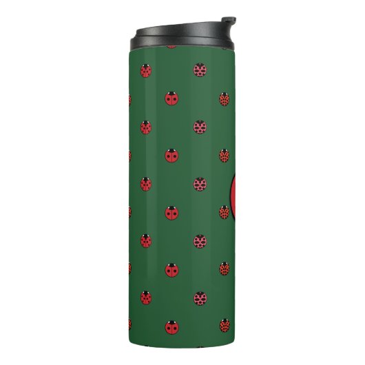 Ladybug Polka Dots Thermal Tumbler Thermosbecher (Nach links gedreht)