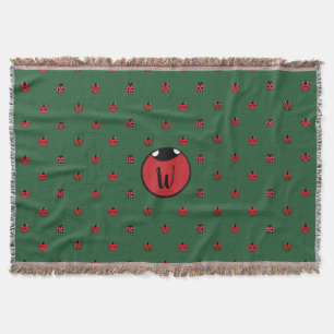 Ladybug Polka Dots Throw Blanket Decke