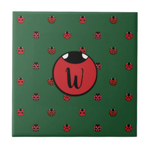 Ladybug Polka Dots Tile Fliese
