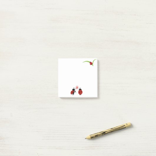 Ladybug Post-It-Notes Post-it Klebezettel (Auf Schreibtisch)
