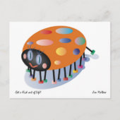 LADYBUG POSTCARD GREETING / JIM MALTESE POSTKARTE (Vorderseite)