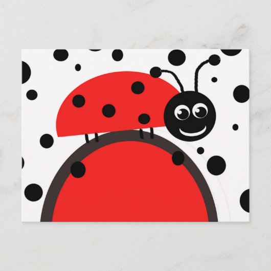 Ladybug Postcard Postkarte (Vorderseite)