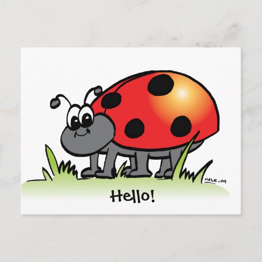 Ladybug Postcard Postkarte (Vorderseite)