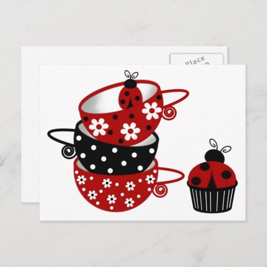 Ladybug Postcard - SRF Postkarte (Vorne/Hinten)