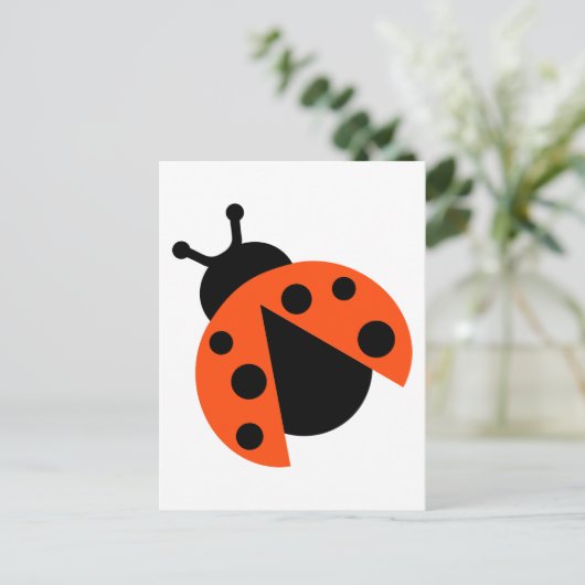 Ladybug Postkarte (Stehend Vorderseite)