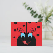 Ladybug Postkarte (Stehend Vorderseite)