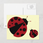 Ladybug Postkarte (Vorne/Hinten)