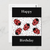 Ladybug Postkarte (Vorne/Hinten)