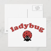 Ladybug Postkarte (Vorne/Hinten)