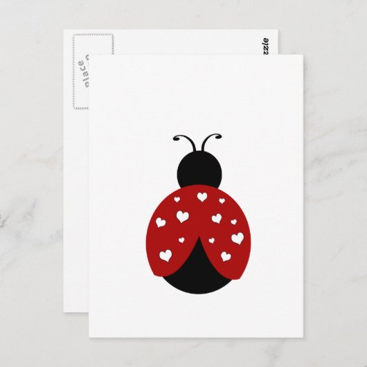 Ladybug Postkarte (Vorne/Hinten)