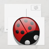 Ladybug Postkarte (Vorne/Hinten)
