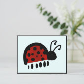 Ladybug Postkarte (Stehend Vorderseite)