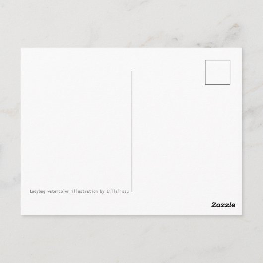 Ladybug Postkarte (Rückseite)